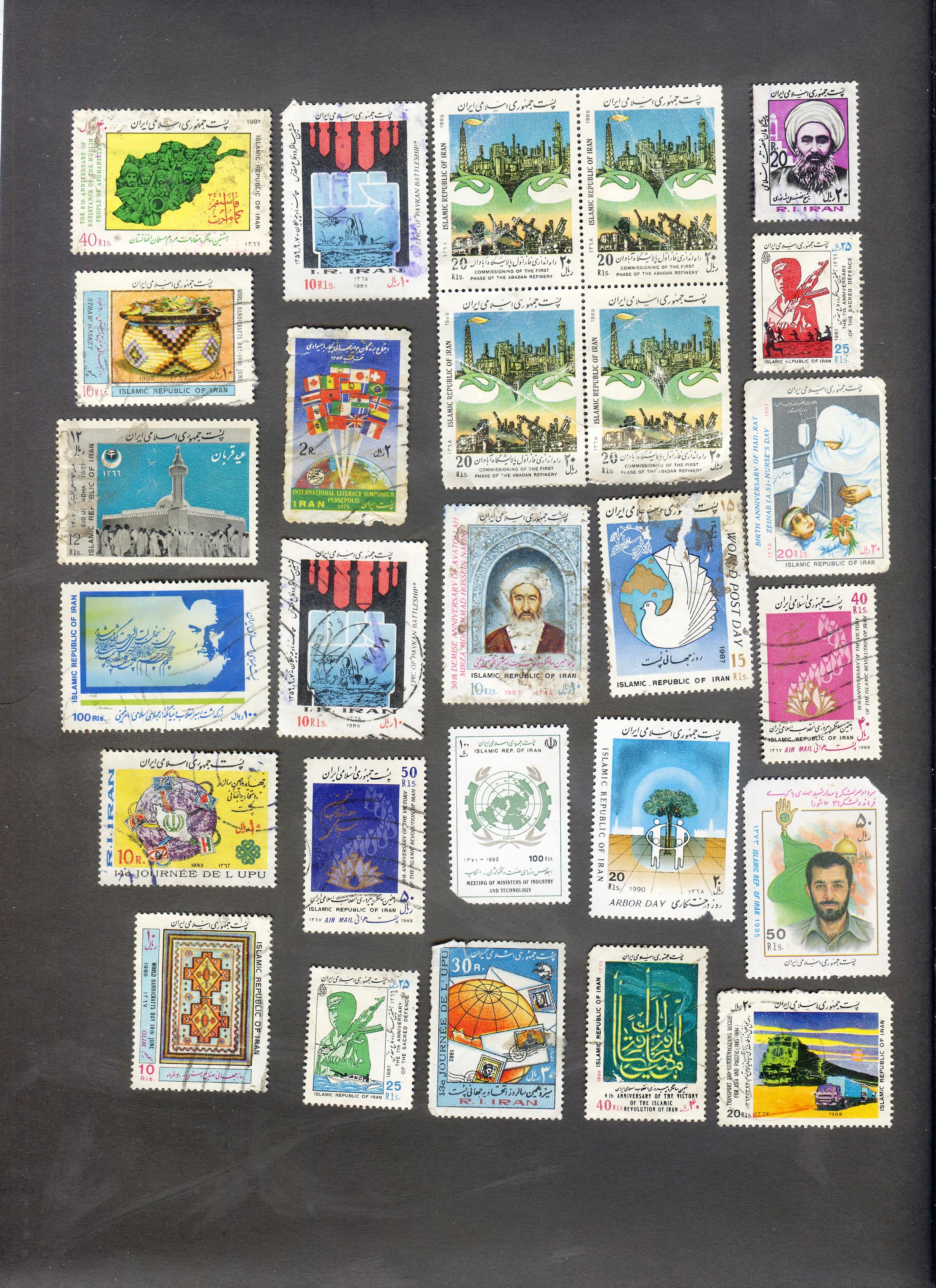  سری 27 عددی تمبرهای قدیمی ایران 